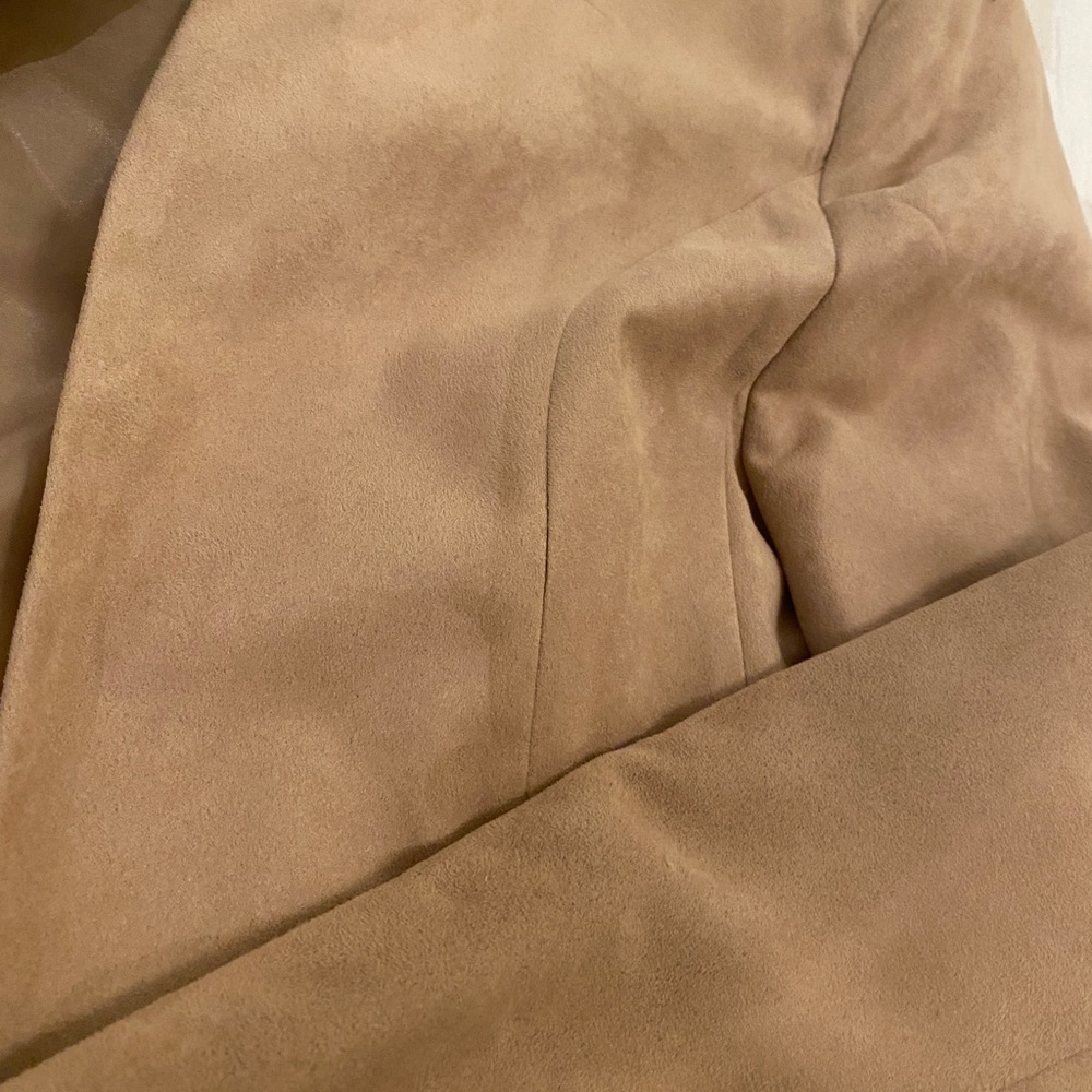 Faux-suede, high-collared blazer. - Picture 8 of 8